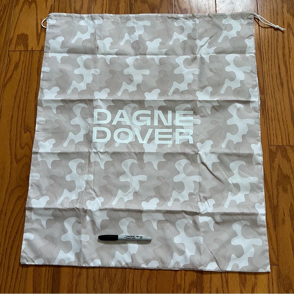 Brand new dagne Dover camo wet dry bag large dust bag drawstring tote